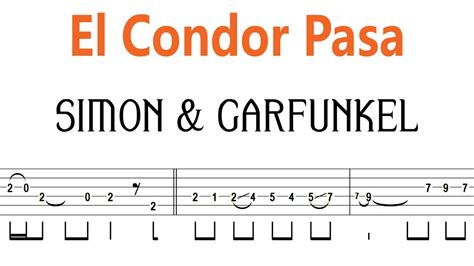 Simon Garfunkel El Condor Pasa Guitar Tab BackingTrack YouTube