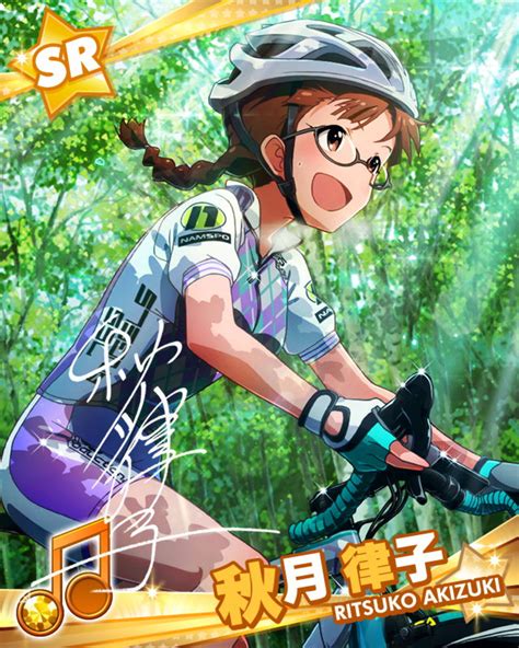 Safebooru 1girl Akizuki Ritsuko Artist Request Bicycle Bicycle Helmet