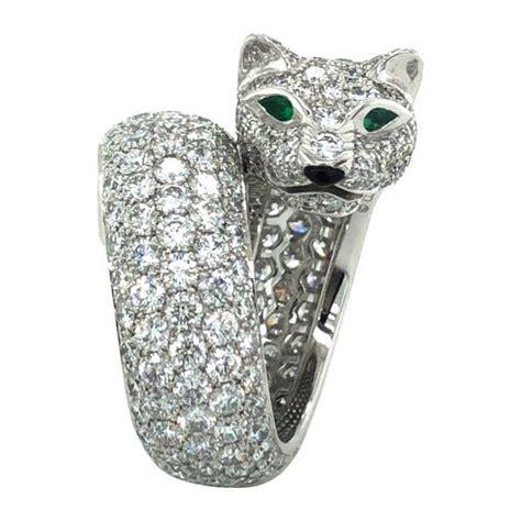 Cartier Panthère De Ring 18 Karat Yellow Gold Lacquer Tsavorite Garnet Onyx For Sale At 1stdibs