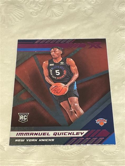 Immanuel Quickley Panini Chronicles Xr Pink Rookie Rc Knicks