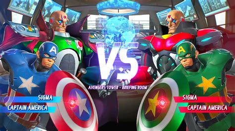 Sigma Captain America Vs Red Sigma Green Captain America Hardest Ai