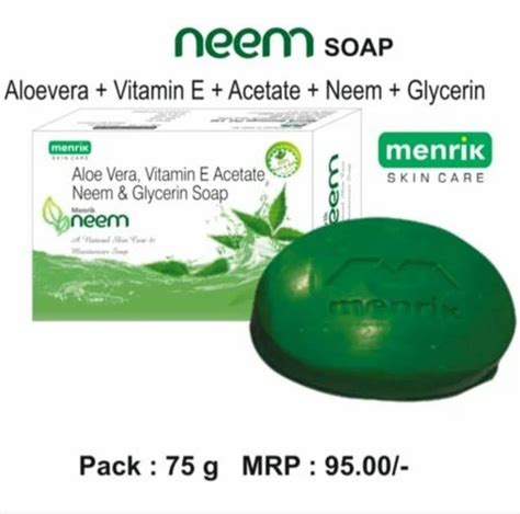 Aloe Vera Vitamin E Acetate Neem Glycerin Soap Packaging Size 75gm At