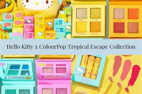 Sneak Peek Colourpop X Hello Kitty Tropical Escape Collection