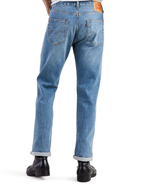 Levis Mens 501 Original Shrink To Fit Mid Rise Regular Fit Straight