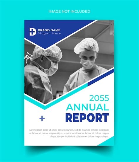 Premium Vector Flat Design Medical Science Annual Report Template