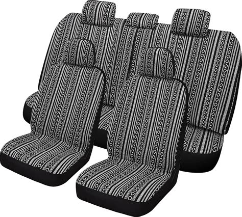 Varcozy Baja Saddle Blanket Seat Covers Full Set Front Seat Covers And Split Rear