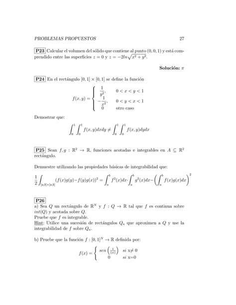 Problemas Resueltos Integrales Dobles Y Triples Pdf