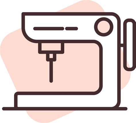 Electronics Sewing Machine Icon Vector On White Background 15266819