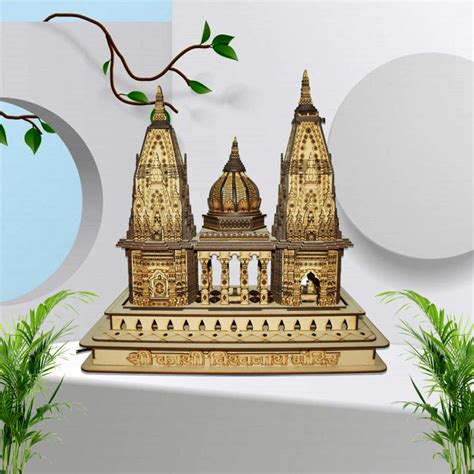 Buy Kashi Vishwanath Temple D Replica In Wooden Kashi Handicrafts