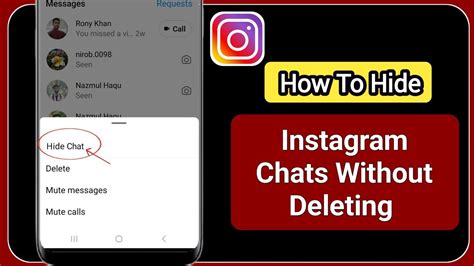 How To Hide Instagram Chats Without Deleting Them 2023 Hide Message