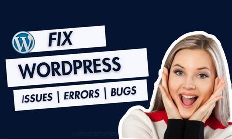 Fix Wordpress Website Bug Fixing Troubleshooting And Error Fixing By