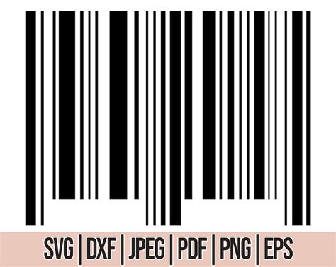 Barcode Svg Bar Code Scan Bar SVG And Png Cut File Etsy Finland