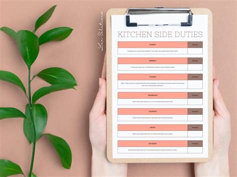 Bakery Cleaning Checklist Fully Customizable Edit Free With Canva