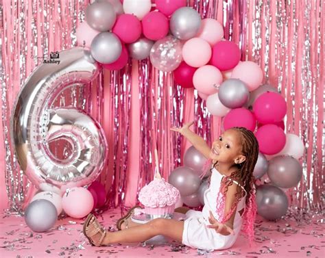 Hot Pink Balloon Arch Garland Kit Hot Pink Rose Gold Chrome Balloons For Birthday Shower