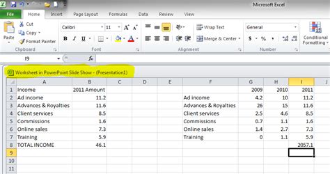 How To Put Excel Spreadsheet In Powerpoint