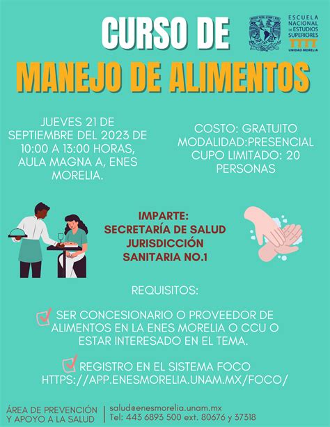 Curso Curso De Manejo De Alimentos Enes Morelia Unam