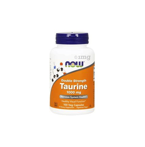 Now Foods Taurine Double Strength 1000mg Capsule Buy Bottle Of 100 0