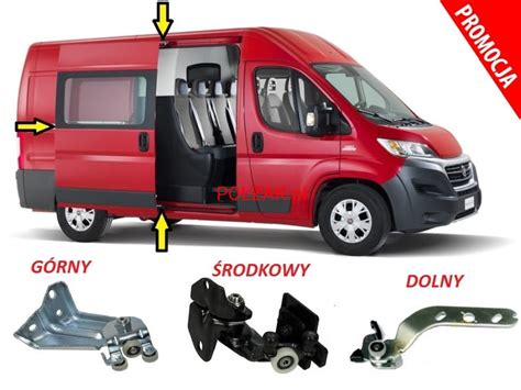 W Zki Rolki Drzwi Ducato Boxer Jumper Komplet Zawias W