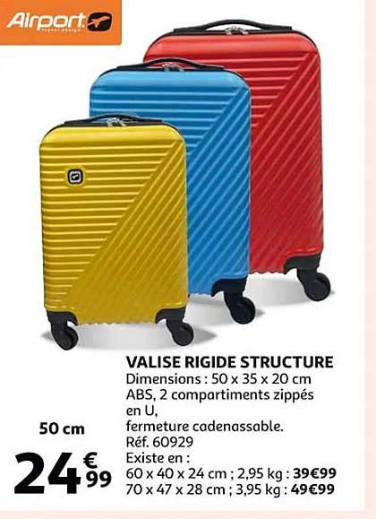 Promo Valise Rigide Structure Airport Chez Auchan ICatalogue Fr