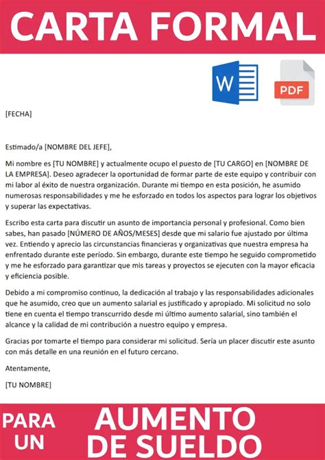 Carta Formal Ejemplos Y Modelos Para Descargar Gratis