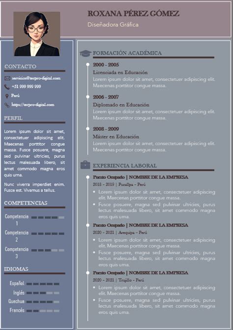 Curriculum Vitae Para Llenar E Imprimir En Word Artofit