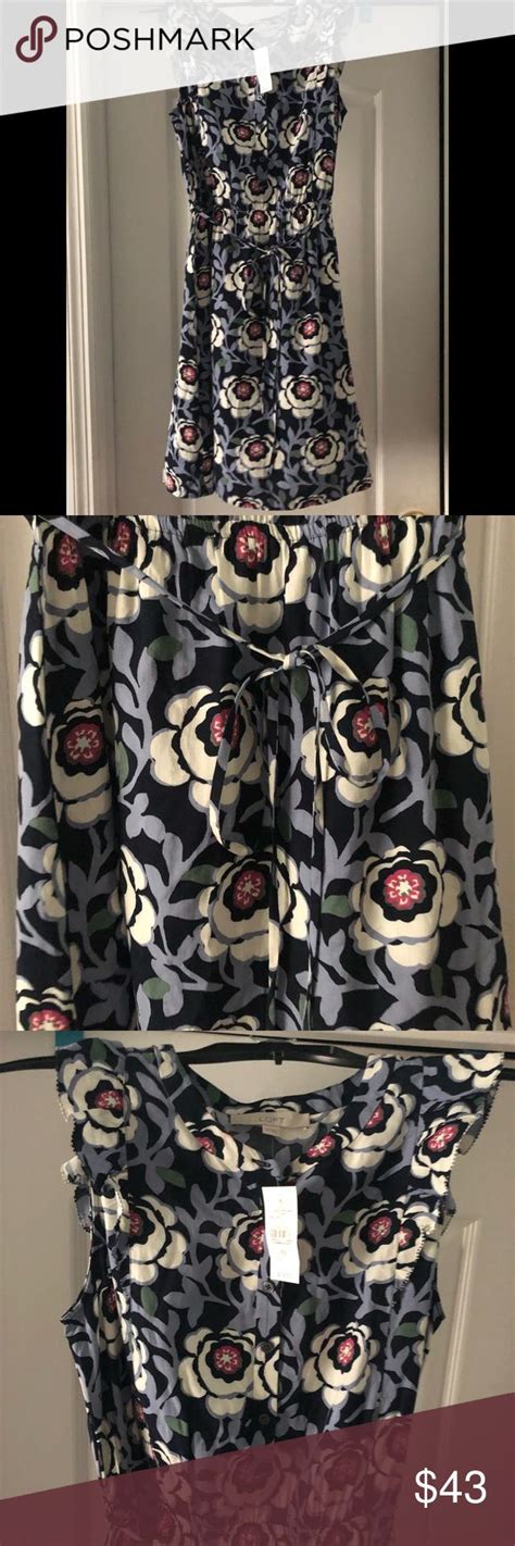 Ann Taylor Loft Dress Nwt Xs Spring Summer Flowers