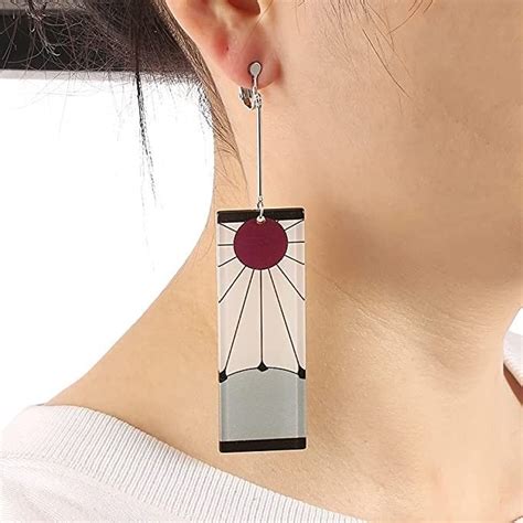 Anime Kamado Tanjiro Hanafuda Earrings - Kimetsu No Yaiba | Earrings, Ear studs, Fashion earrings