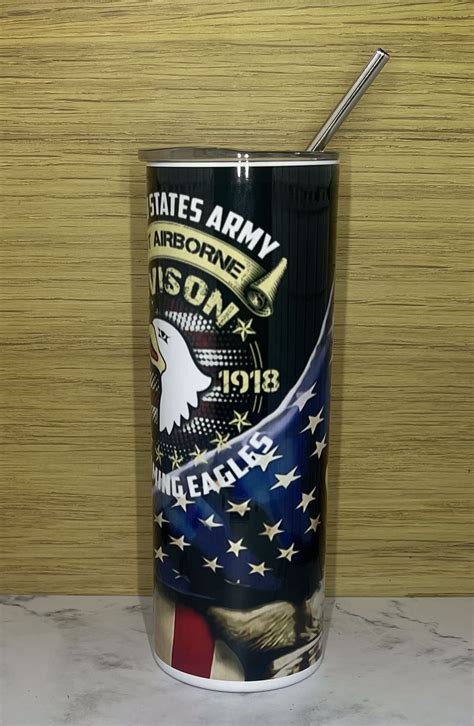 Military Us Army St Airborne Tumbler Etsy