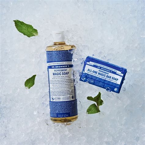 Savon Liquide Menthe Poivr E Dr Bronner S Savon Naturel Et Bio