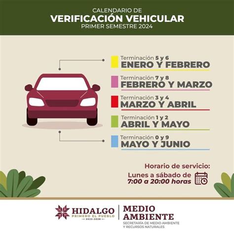 Verificaci N Hidalgo Revisa Cu Ndo Te Toca Verificar