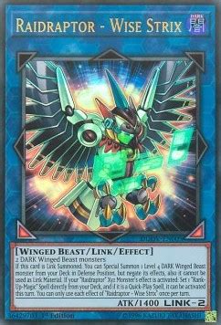 Raidraptor Wise Strix Duov En Ultra Rare St Edition Yu Gi Wang