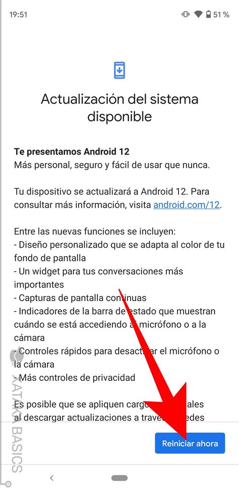 Cómo actualizar tu móvil a Android 12