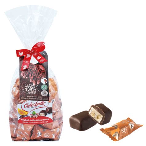 Nougat De Mont Limar Enrob Chocolat Lait Orange Sac G Nougat