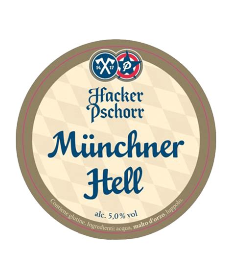 Hacker Pschorr Munchner Hell 5l Keg German Beer