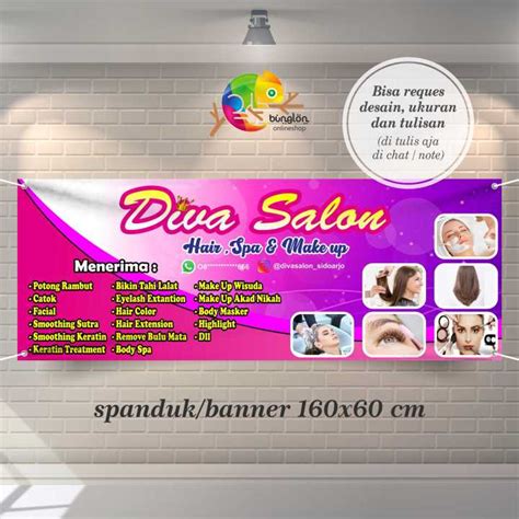 Mmt X Cm Spanduk Banner Salon Eyelash Nail Art Lazada Indonesia