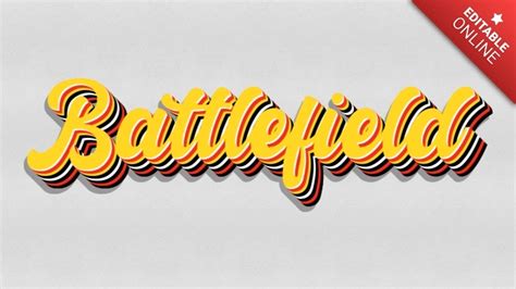 Battlefield Text Effect Generator