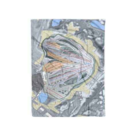 Mt Holly Michigan Ski Resort Map Blanket Etsy