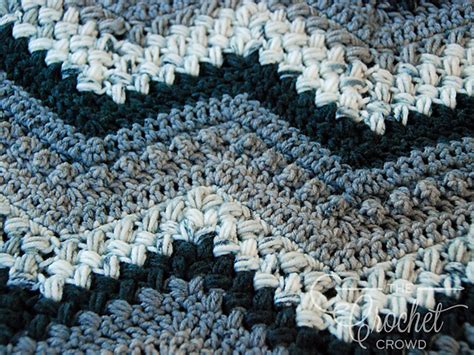 Beans And Bobbles Chevron Afghan Crochet Easy Patterns