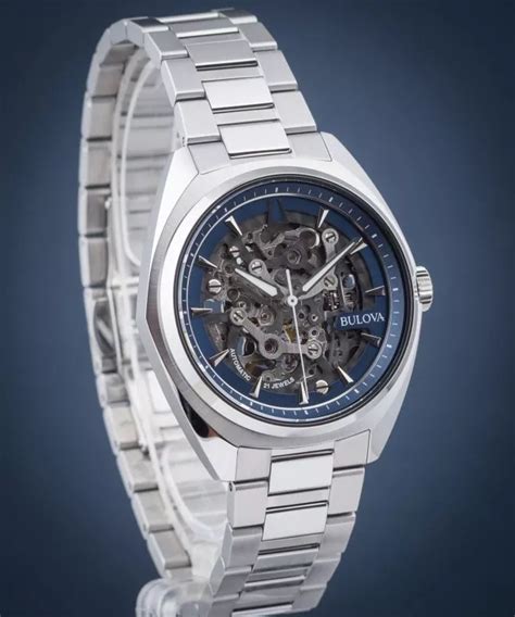 Bulova Men S Stainless Steel Automatic Skeleton Watch On Sale