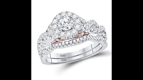 14kt White Gold Womens Round Diamond Solitaire Bellissimo Bridal Ring