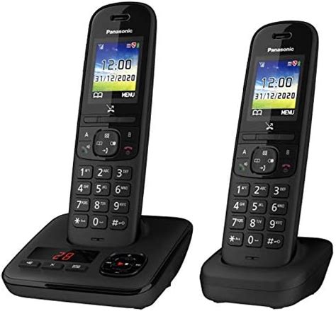 Panasonic KX TGE822EB Digital Cordless Phone About 40 Minutes Answering