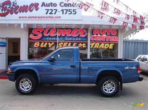 2004 Atlantic Blue Pearl Dodge Dakota Sport Regular Cab 4x4 8539996 Car Color