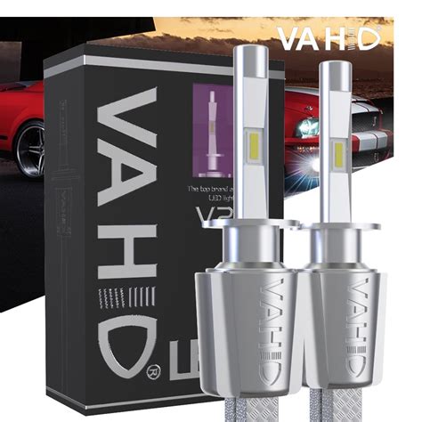 VAHID V20 LED Headlight High Or Low Beam Bulbs 50W 6000LM 6000K White