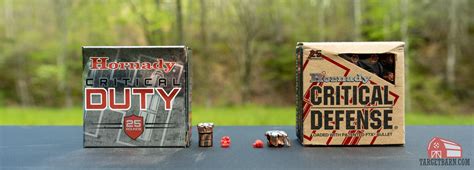 Hornady Critical Duty Vs Critical Defense Ammo TargetBarn