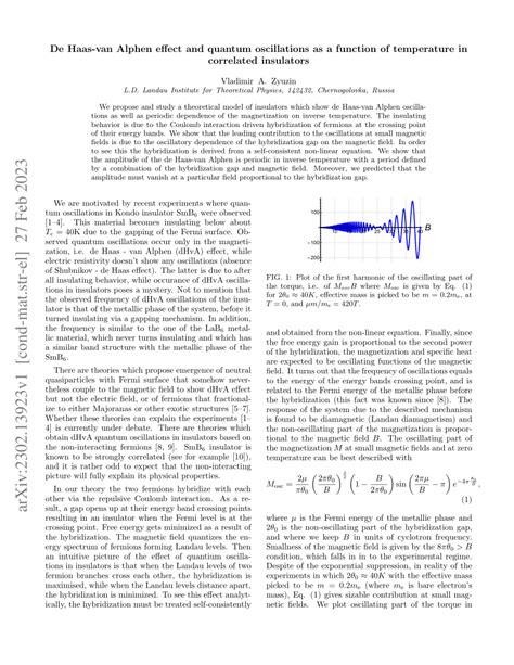 Pdf De Haas Van Alphen Effect And Quantum Oscillations As A Function