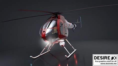 Desire FX 3d models | Helicopter civil MD-520N NOTAR 3D model