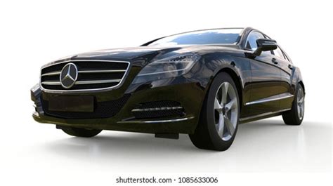 Black Mercedes Benz Cls Coupe On Stock Illustration 1085633006 | Shutterstock