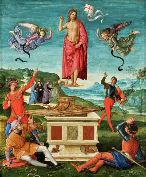 Resurrection Of Christ Painting By Raffaello Sanzio