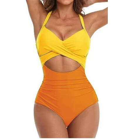 One Piece Swimsuits For Women Ribbed One Piece Bathing Suit Tummy