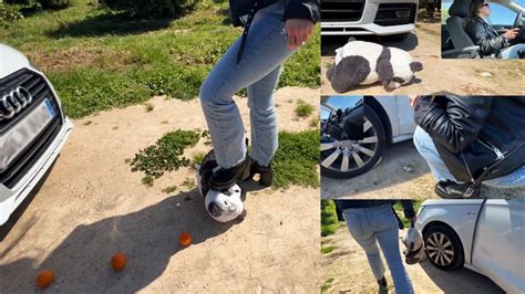 Car Crush Extreme Hot Girl Crushes Teddy Bear Under Her Boots And Tires Version K Girls